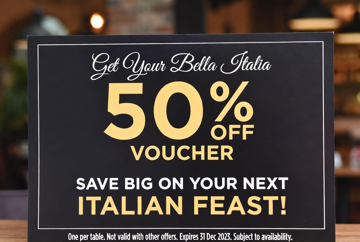 Bella Italia 50% Off Voucher